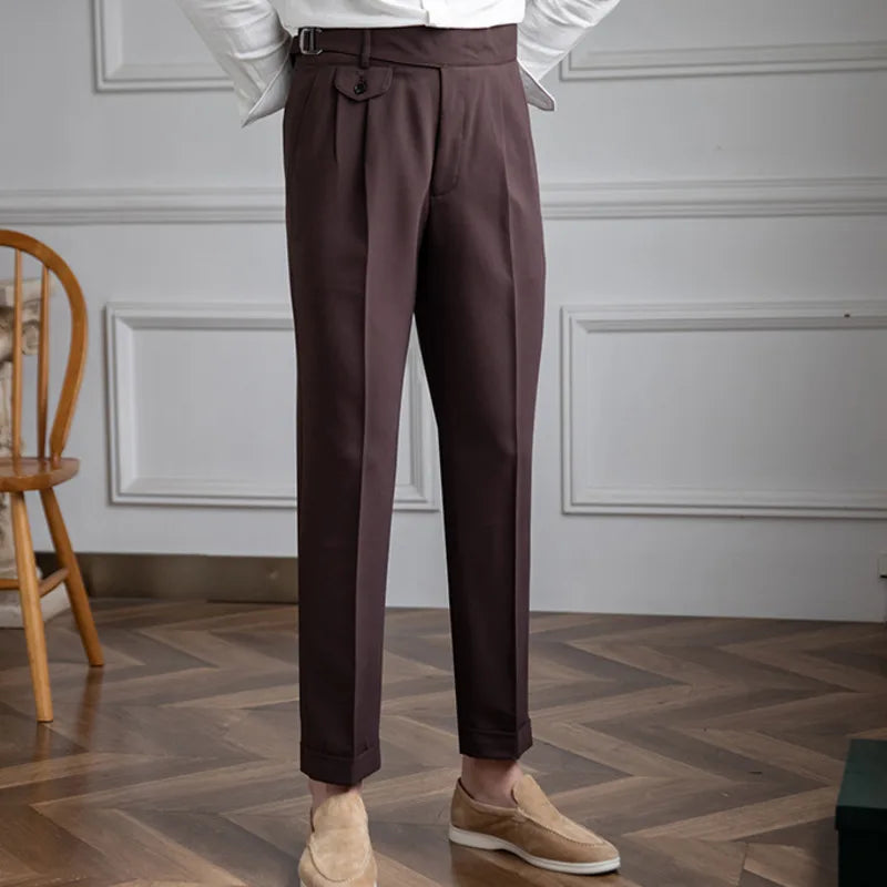 Pantalones Gurkha con trabillas LS048