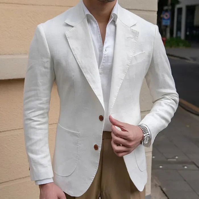 Blazer in Lino Bianco Firenze