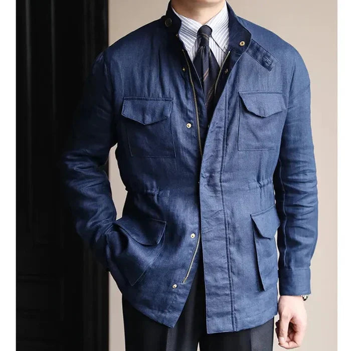Parka de lino Looped LS001 para hombre