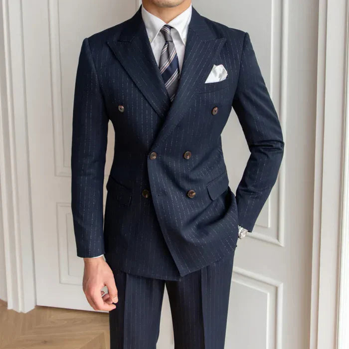Costume croisé gessé LS012