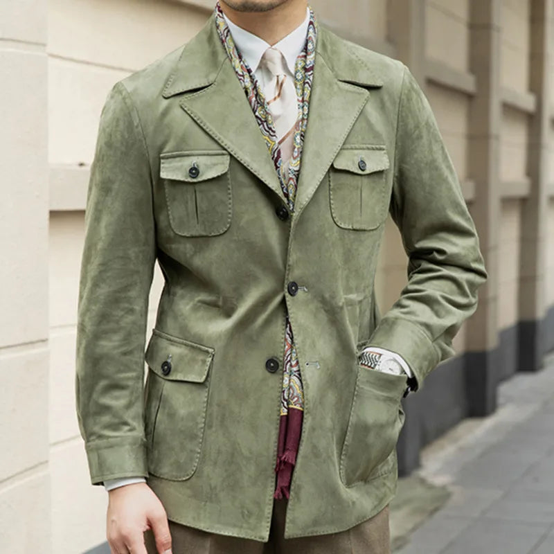 Blouson Safari en Daim