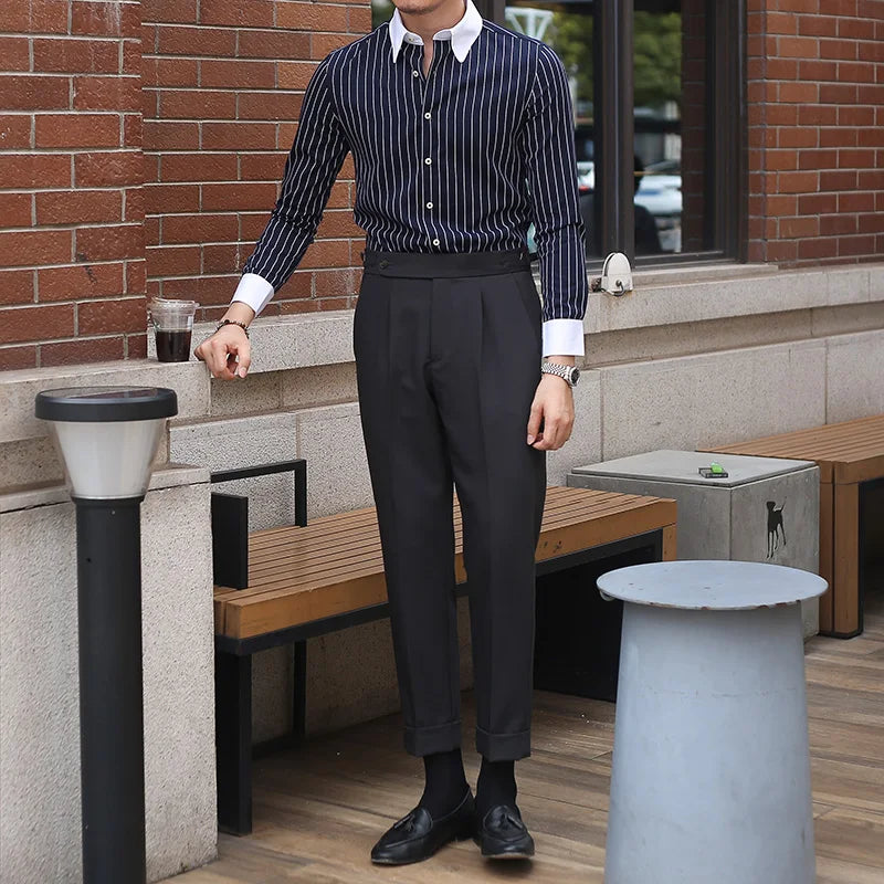 Chemise Habillée à Boucles pour Homme LS017