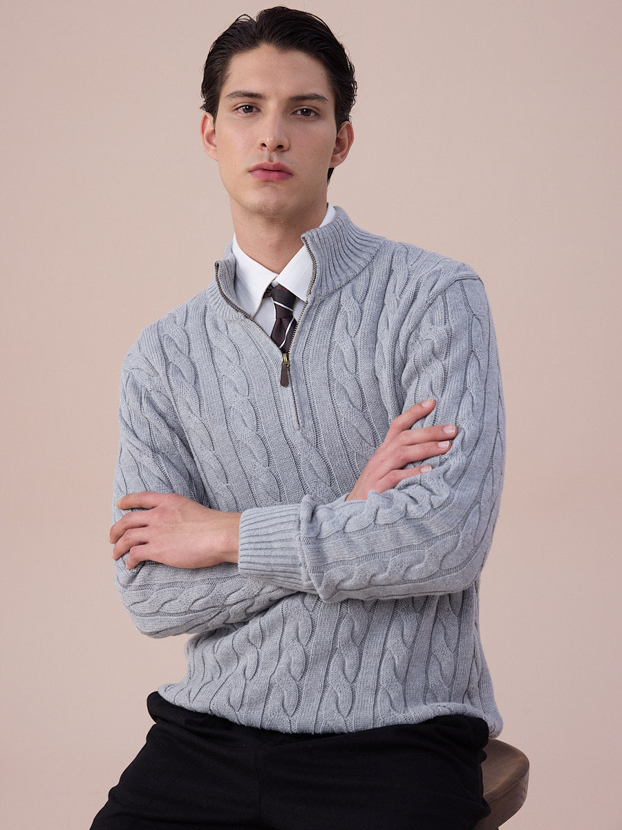 Loops Alveron Cable Zip Sweater