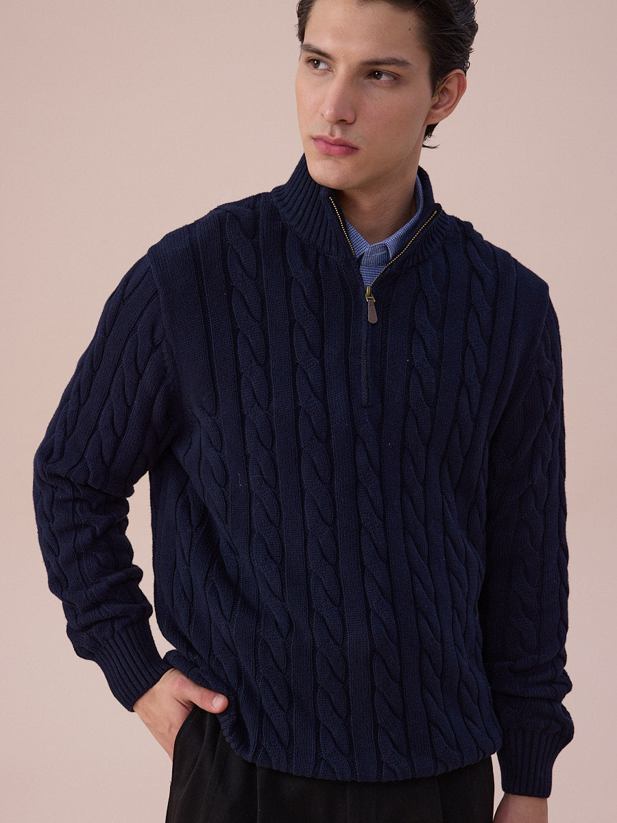 Loops Alveron Cable Zip Sweater
