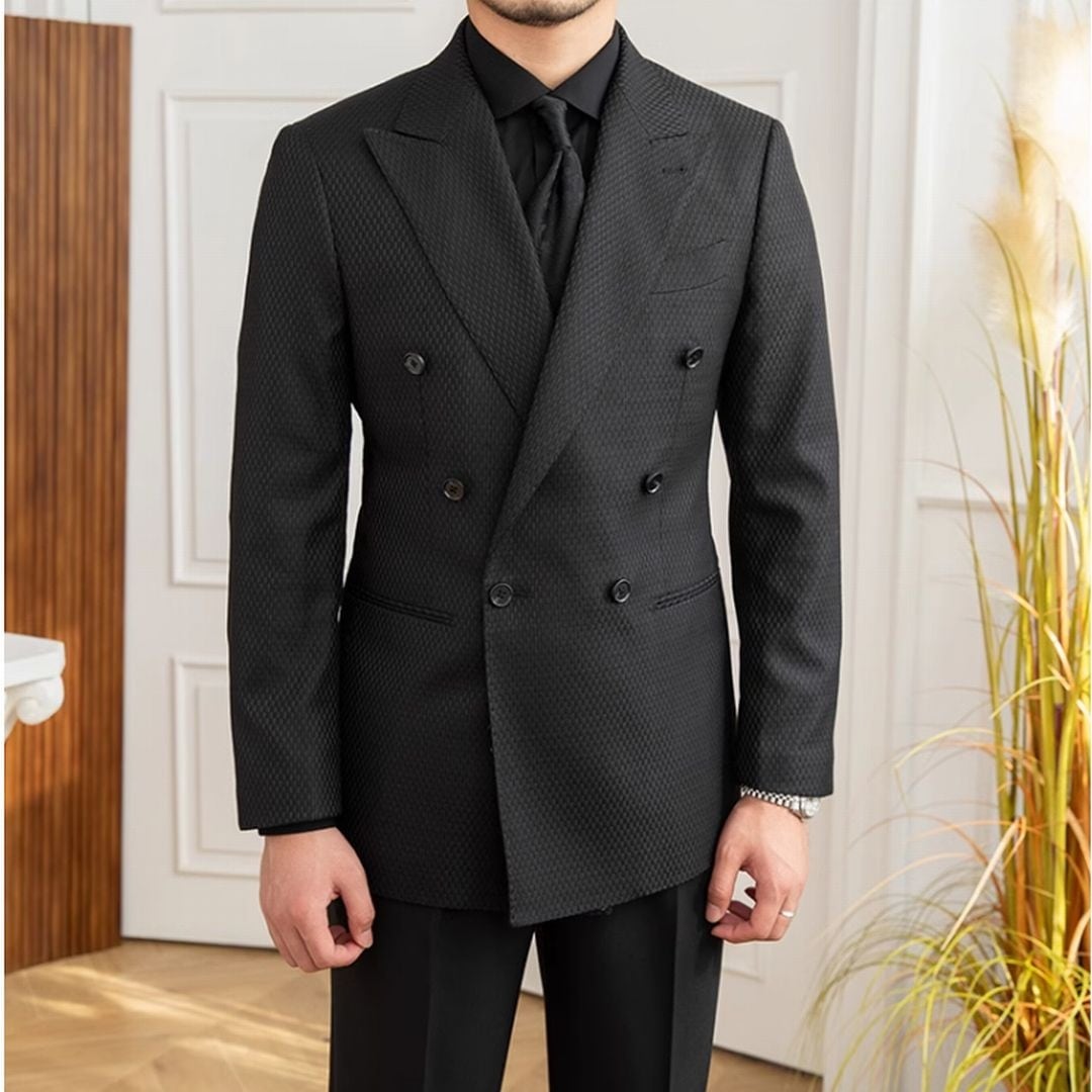 Ensemble de costume à carreaux Veroza