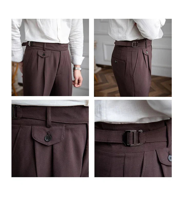 Pantalones Gurkha con trabillas LS048
